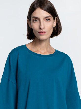 Футболка унисекс оверсайз Crosstown, бирюзовая (морская волна) Футболка унисекс оверсайз Crosstown, бирюзовая (морская волна)