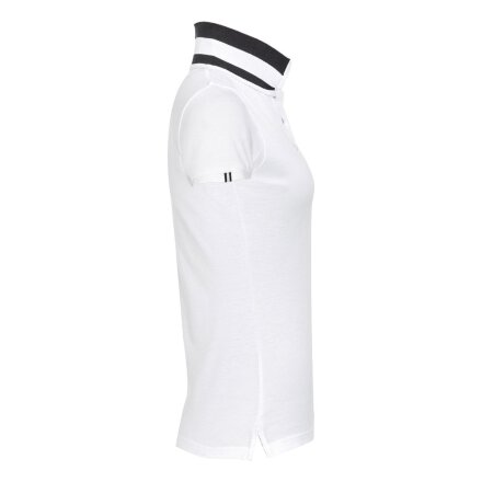 Рубашка поло Patriot Women, белая с черным Рубашка поло Patriot Women, белая с черным