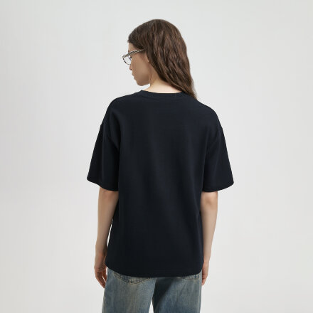 Футболка унисекс премиум AURA, 100% хлопок 200гр. черный, размер XS/S