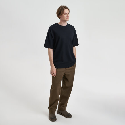 Футболка унисекс премиум AURA, 100% хлопок 200гр. черный, размер XS/S