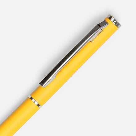 Ручка шариковая Hotel Chrome, ver.2, матовая желтая Ручка шариковая Hotel Chrome, ver.2, матовая желтая