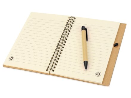 Блокнот Priestly с ручкой, черный Блокнот Priestly с ручкой, черный