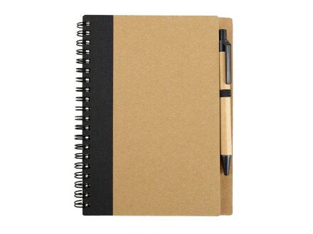 Блокнот Priestly с ручкой, черный Блокнот Priestly с ручкой, черный