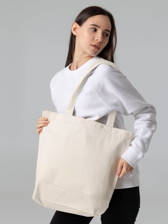 Холщовая сумка Shopaholic, неокрашенная Холщовая сумка Shopaholic, неокрашенная