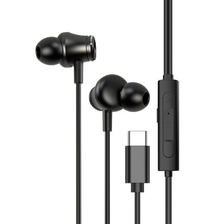 Стереогарнитура Stereo Aura ANC, USB-C, черный, Deppa Стереогарнитура Stereo Aura ANC, USB-C, черный, Deppa