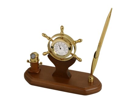 Настольный прибор У руля, коричневый/золотистый Настольный прибор У руля, коричневый/золотистый