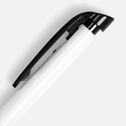 Ручка шариковая Favorite, белая с черным Ручка шариковая Favorite, белая с черным