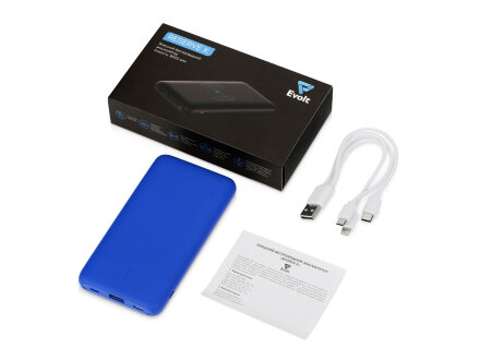 Внешний беспроводной аккумулятор с подсветкой лого Reserve X v.2, 8000 mAh, ярко-синий Внешний беспроводной аккумулятор с подсветкой лого Reserve X v.2, 8000 mAh, ярко-синий