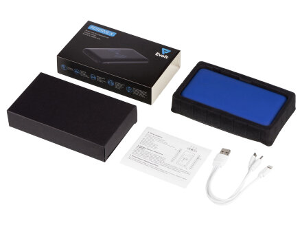 Внешний беспроводной аккумулятор с подсветкой лого Reserve X v.2, 8000 mAh, ярко-синий Внешний беспроводной аккумулятор с подсветкой лого Reserve X v.2, 8000 mAh, ярко-синий