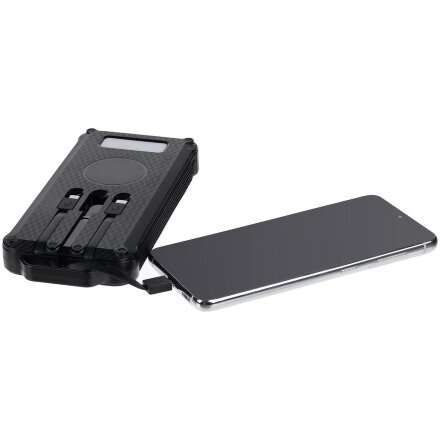 Аккумулятор защищенный Total Control 10000 мАч, черный Аккумулятор защищенный Total Control 10000 мАч, черный