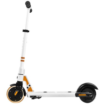 Электросамокат Kid, белый с оранжевым Электросамокат Kid, белый с оранжевым