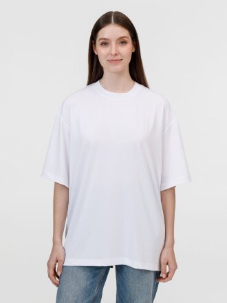 Футболка из бифлекса Morfiss, белая Футболка из бифлекса Morfiss, белая