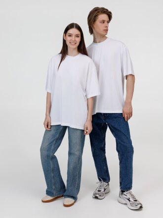 Футболка из бифлекса Morfiss, белая Футболка из бифлекса Morfiss, белая