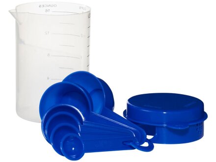 Измерительный набор из 7 предметов, синий Измерительный набор из 7 предметов, синий