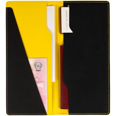 Дорожный органайзер Multimo, черный с желтым Дорожный органайзер Multimo, черный с желтым