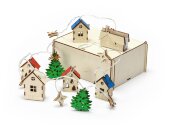 Елочная гирлянда с лампочками Новогодняя цветная + деревянная коробка с наполнителем-стружкой Ларь Елочная гирлянда с лампочками Новогодняя цветная + деревянная коробка с наполнителем-стружкой Ларь