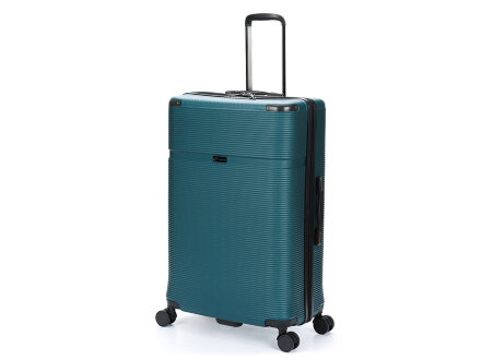 Чемодан TORBER Onego, зелёный, ABS-пластик, 79,5 х 51 х 29 см, 103 л