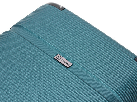 Чемодан TORBER Onego, зелёный, ABS-пластик, 79,5 х 51 х 29 см, 103 л