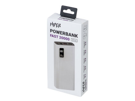 Портативный внешний аккумулятор FAST 20000 White (Р)