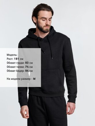 Худи унисекс Phoenix, черное Худи унисекс Phoenix, черное