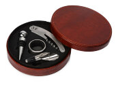 Набор аксессуаров для вина Fabrizio, коричневый Набор аксессуаров для вина Fabrizio, коричневый