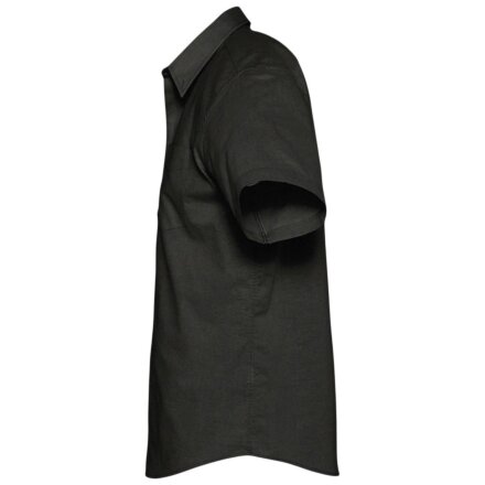 Рубашка мужская с коротким рукавом Brisbane, черная Рубашка мужская с коротким рукавом Brisbane, черная