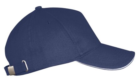 Бейсболка Long Beach, темно-синяя с белым Бейсболка Long Beach, темно-синяя с белым