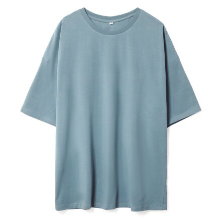 Футболка унисекс оверсайз Crosstown, серо-зеленая Футболка унисекс оверсайз Crosstown, серо-зеленая