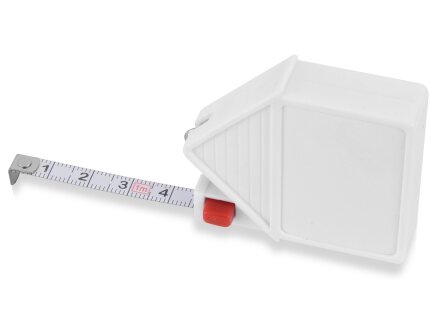 Брелок-рулетка Домик, 1 м., белый Брелок-рулетка Домик, 1 м., белый