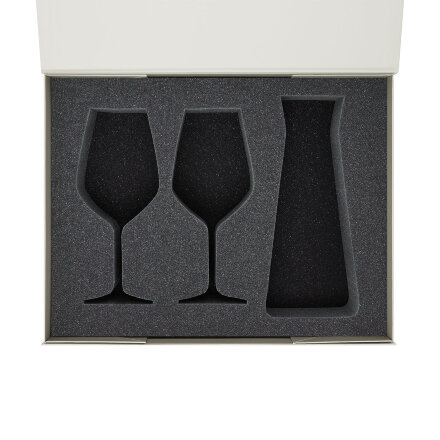 Ложемент под 2 бокала для вина + декантер в большую коробку-трансформер (арт. 695722)
