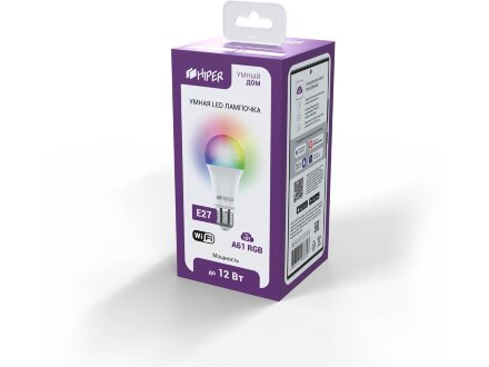 Умная лампочка HIPER IoT A61 RGB Умная лампочка HIPER IoT A61 RGB