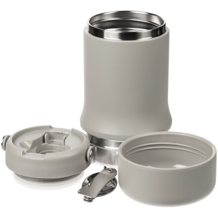 Термос для еды Tabenodo, серый Термос для еды Tabenodo, серый