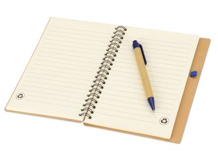 Блокнот Priestly с ручкой, синий Блокнот Priestly с ручкой, синий