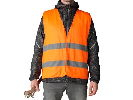 Защитный жилет Watch-out в чехле, неоново-оранжевый Защитный жилет Watch-out в чехле, неоново-оранжевый