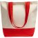 Холщовая сумка Shopaholic, красная с нанесением логотипа