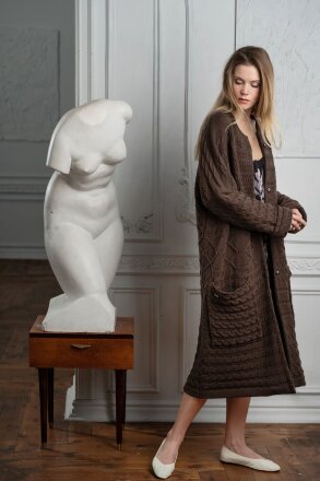 Кардиган женский Warmheart, коричневый Кардиган женский Warmheart, коричневый