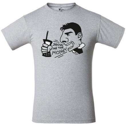 Футболка Show Me The Money, серый меланж Футболка Show Me The Money, серый меланж
