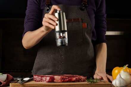 Электрическая мельница для специй Mill of Steel, малая, в упаковке Электрическая мельница для специй Mill of Steel, малая, в упаковке