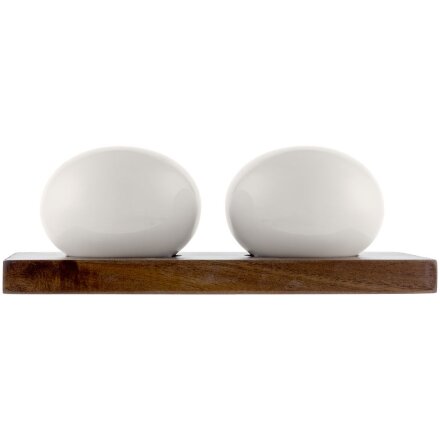 Набор из солонки и перечницы Piacente, белый Набор из солонки и перечницы Piacente, белый