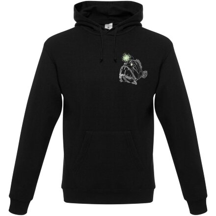 Худи «Морской черт» со светящимся принтом, черное Худи «Морской черт» со светящимся принтом, черное