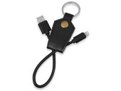 Кабель-брелок USB-Lightning Pelle, черный Кабель-брелок USB-Lightning Pelle, черный