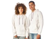 Толстовка унисекс Stream с капюшоном, белый Толстовка унисекс Stream с капюшоном, белый