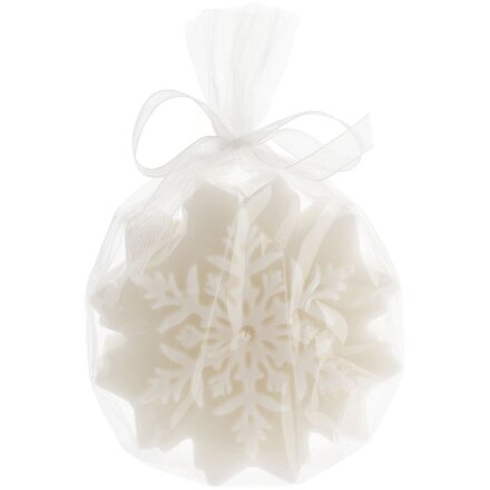 Свеча Snowflame 2, белая, 8 см Свеча Snowflame 2, белая, 8 см