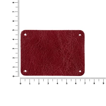 Лейбл кожаный Beta, XL, красный Лейбл кожаный Beta, XL, красный