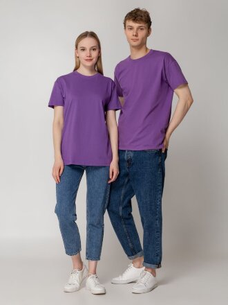 Футболка унисекс Regent 150, фиолетовая Футболка унисекс Regent 150, фиолетовая