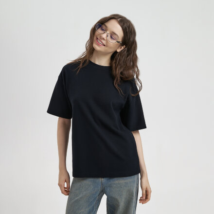 Футболка унисекс премиум AURA, 100% хлопок 200гр. черный, размер XL/2XL