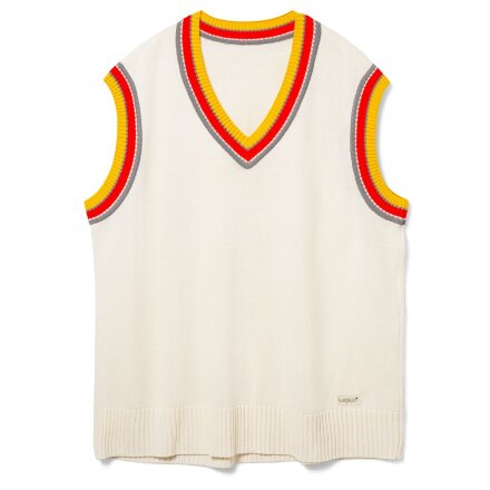 Жилет оверсайз унисекс Cornell в сумке, молочно-белый Жилет оверсайз унисекс Cornell в сумке, молочно-белый