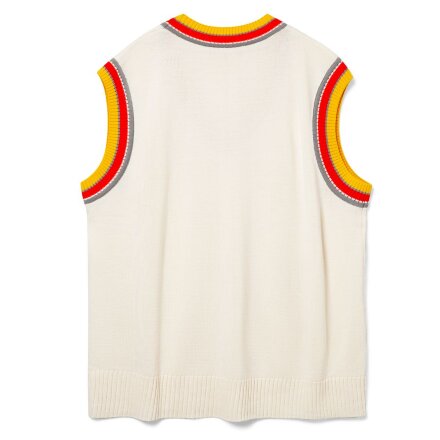 Жилет оверсайз унисекс Cornell в сумке, молочно-белый Жилет оверсайз унисекс Cornell в сумке, молочно-белый