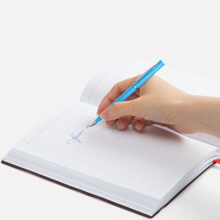 Ручка шариковая Euro Chrome, голубая Ручка шариковая Euro Chrome, голубая