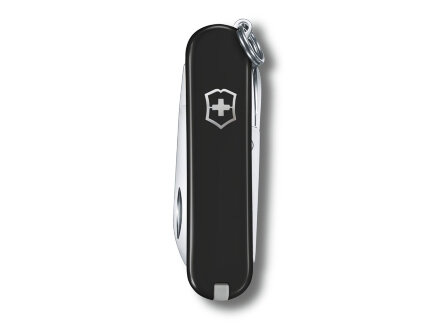 Нож-брелок VICTORINOX Classic SD Colors Dark Illusion, 58 мм, 7 функций, чёрный Нож-брелок VICTORINOX Classic SD Colors Dark Illusion, 58 мм, 7 функций, чёрный